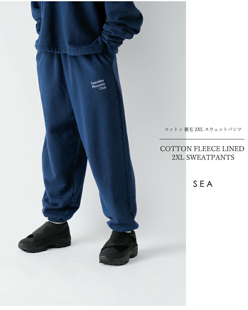 【 】【2023aw新作】SEA シー コットン 裏毛 2XL スウェット