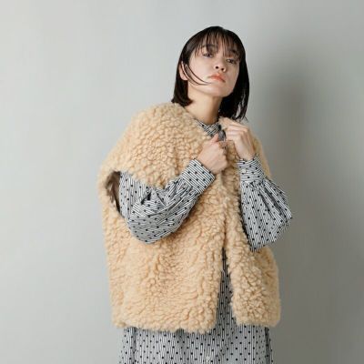 RHODOLIRION ロドリリオン , エコ ファー ボレロ “Bolero Eco Fur” ln875-tr レディース