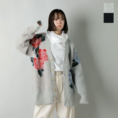 RHODOLIRION ロドリリオン ブラッシュド Vネック フラワー RHODOLIRION ロドリリオン ブラッシュド Vネック フラワー
