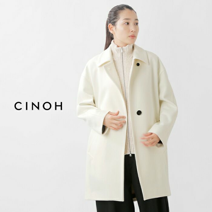 CINOH チノ ボンディング メルトン チェスター コート 22wco003