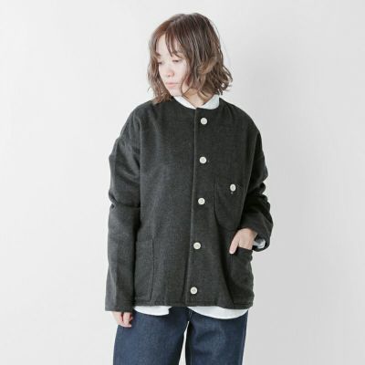 Hackney Union Workhouse ゛No collar Wool Jacket゛ ノーカラー
