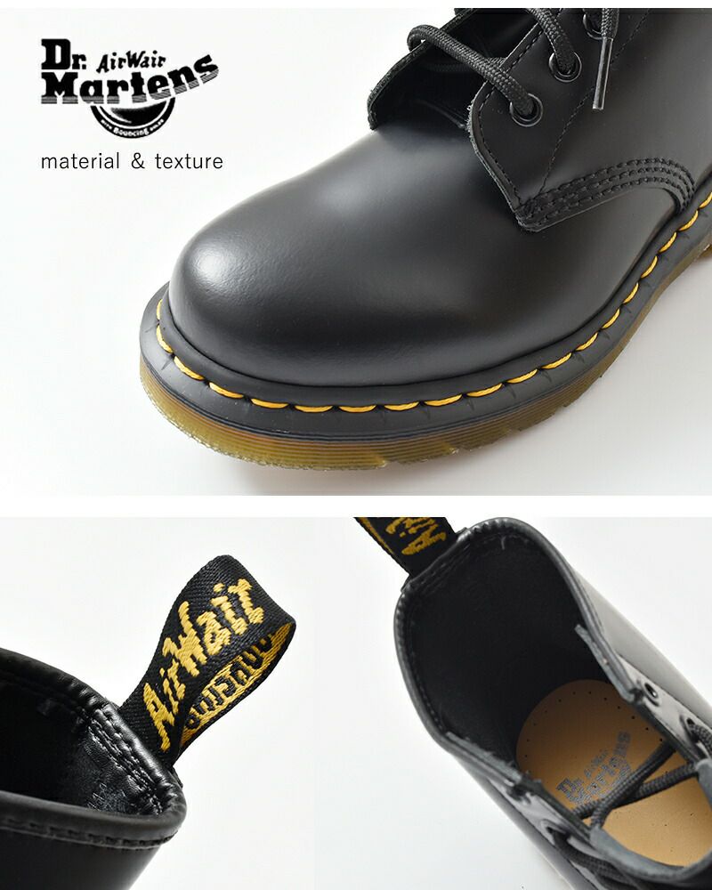 DrMartens ドクターマーチン スムース レザー イエローステッチ 6 