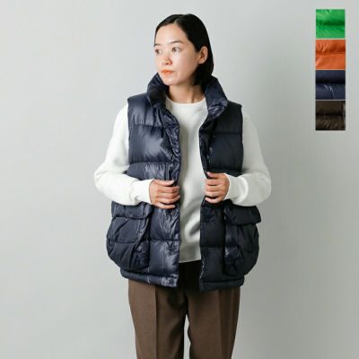 22aw新作 Daiwa Pier39 ダイワピア39 撥水 バックパッカー ダウン ベスト Tech Back Packer Down Vest Bw wl Kk レディース Piu Di Aranciato ピウディアランチェート