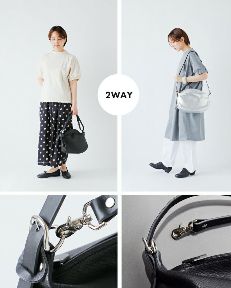 Ense アンサ ゴートレザー ショルダーバッグ S “goat shoulder S