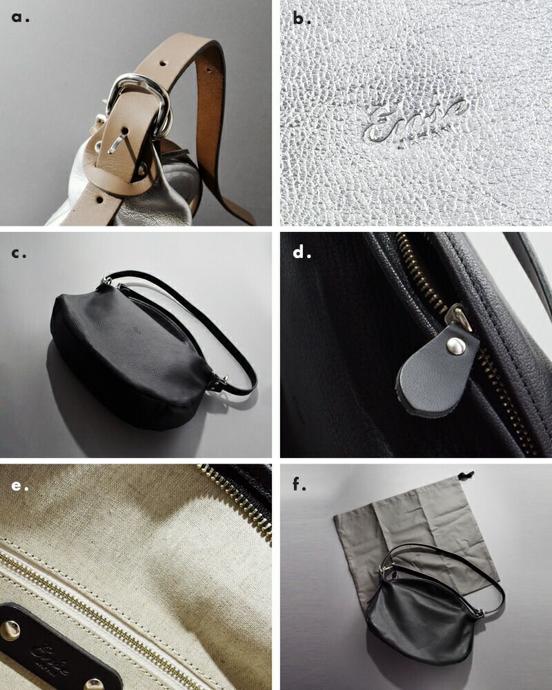 Ense アンサ ゴート レザー 山羊革 本革 2WAY ショルダーバッグ