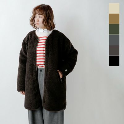 ORCIVAL オーチバル オーシバル ウール ボア カラーレス コート ORCIVAL オーチバル オーシバル ウール ボア カラーレス コート