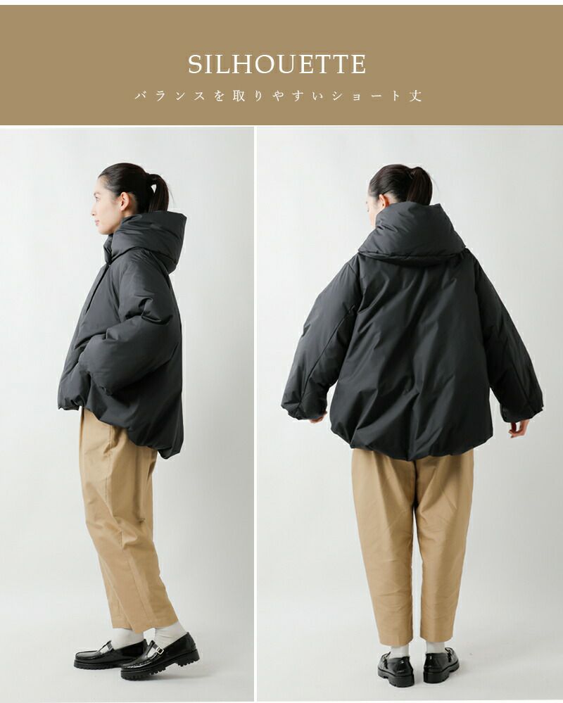 23AW ミズイロインド　 ショートダウン　ジャケット　ワイドシルエットアウター 000000034191-13-l.jpg?t=