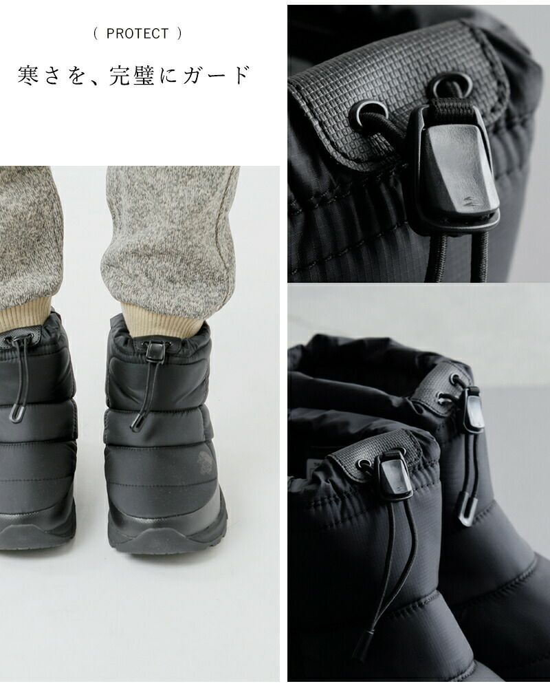 THE NORTH FACE ノースフェイス , ヌプシ ブーティ ウォータープルーフ 7 ショート“Nuptse Bootie WP VII  Short” nf52273-fn【サイズ交換初回無料】