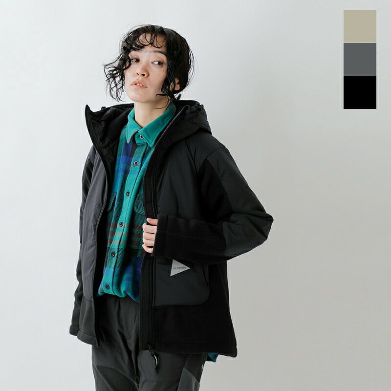 and wander アンドワンダー トップ フリース ジャケット “top fleece