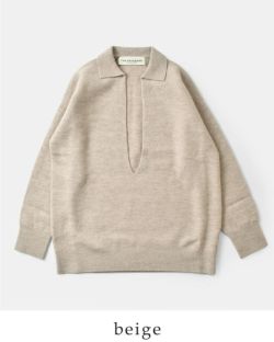 Shinzone シンゾーン ウール スキッパーネック バレー ニット Shinzone シンゾーン ウール スキッパーネック バレー ニット