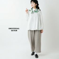 UNIVERSAL SEVEN ／ウールギャザーパンツ／ネイビー／美品 000000034552-04-xs.jpg?t=
