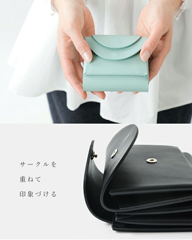 FOLD 2F WALLET ( ICE GRAY / BLACK ) | i ro se