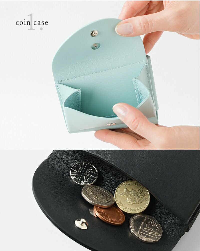 FOLD 2F WALLET ( ICE GRAY / BLACK ) | i ro se