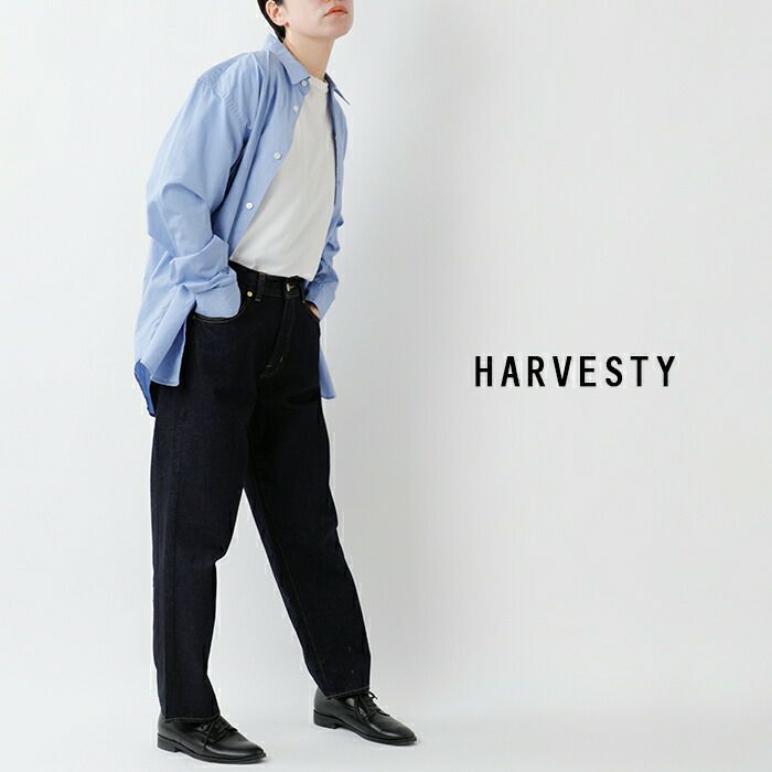 HARVESTY C/L DENIM WORK SHIRT（綿麻デニム ワークシャツ ）A32301 | rirerirerire