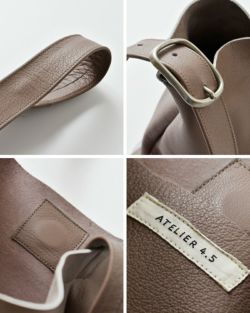ATELIER 4.5 アトリエ4.5 ゴートレザー ワンタッチ ショルダーバッグ a