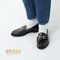 eness エネス レザー ビット ローファー st-1144-pe-yo