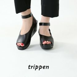 【2023ss新作】trippen トリッペン アンクルベルト ウッド ウェッジ