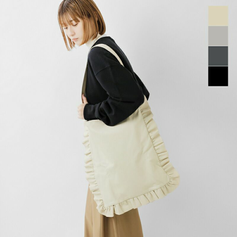 クーポン対象】Sisii シシ レザー フリル トート バッグ “frill tote  