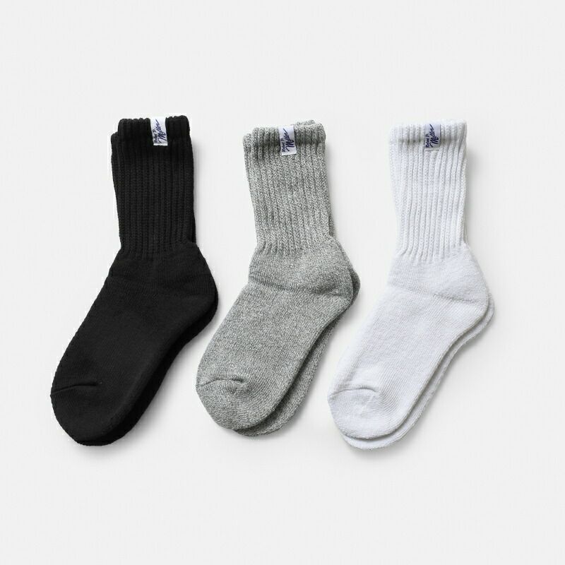 MILLER ミラー アソート クルー ソックス 靴下 3足組 339c-mn