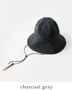 Nine Tailor ナインテイラー ベルギーリネン ハット “Canna Hat” n 