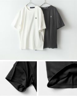 Fred Perry 海外限定 Stack Tシャツ コットン ロゴ 半袖 FRED PERRY フレッド ペリー コットン クルーネック 半袖 T