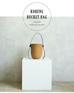 KAMARO'AN｜レザーハンドル バケツ型 バケット カゴ バッグ