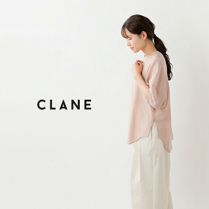 CLANE クラネ メッシュ フォーム スリーブ ブラウス 14122-4202-kk