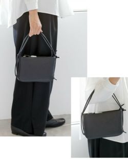 Sarah μ サラミュー 撥水加工 ステアレザー ミニショルダー