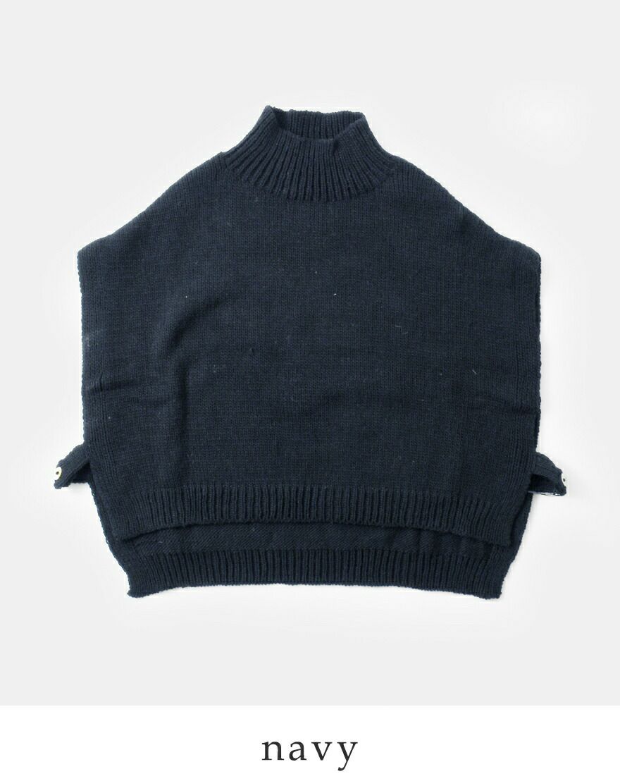 utilite ユティリテ ペルーハイランドウール モックネック ベスト