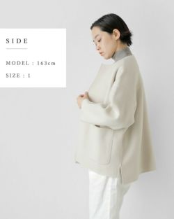 evam eva エヴァムエヴァ ウール ショート コート e233t160-mn