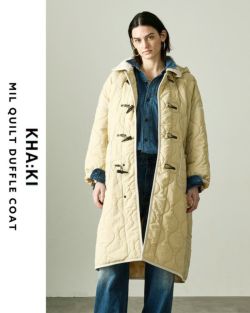 kha:ki カーキ ミリタリー キルト ダッフルコート “MIL QUILT DUFFLE COAT” mil23fjk3209-mn  2024aw新作 レディース | Piu di aranciato(ピウディアランチェート)