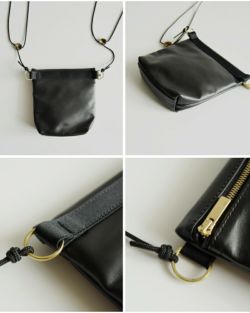 ★PEDRO★Chaiin Small Square Bag ショルダーバック/送料込 Black Frank Sling Bag - PEDRO US