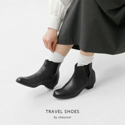 1245 Chausser ショセ サイドゴアブーツ レザー 黒 37 1245 Chausser ショセ サイドゴアブーツ レザー 黒 37 - メルカリ