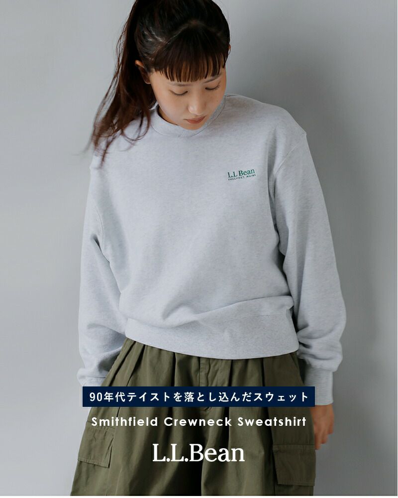 L.L.Bean エルエルビーン ソフトコットン フレンチテリー クルーネック スウェットシャツ “Smithfield Crewneck  Sweatshirt” 4475-7148-tr 2024aw新作 レディース | Piu di aranciato(ピウディアランチェート)