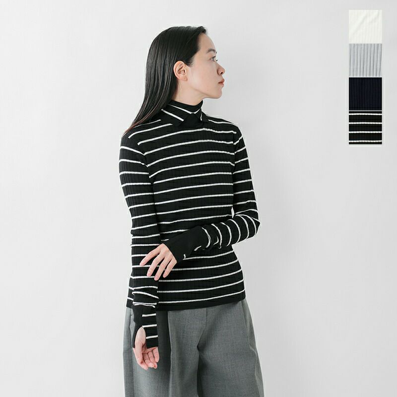 クーポン対象】CINOH チノ メリノウール タートルネック ニット プル  