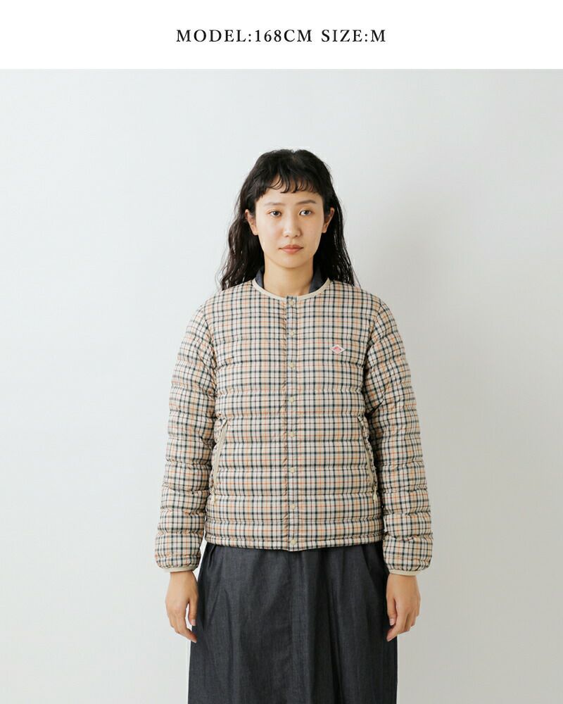 30%OFF】ダントン DANTON クルーネック インナーダウン プリント