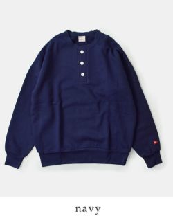 Healthknit ヘルスニット クラシック スウェット ヘンリーネック 長袖