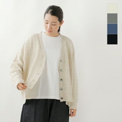 ☆】【30%OFF】mizuiro-ind ミズイロインド ウール メッシュ パターン