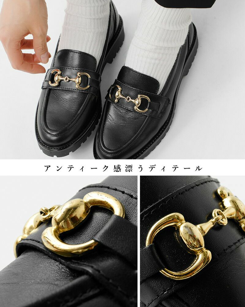 eness エネス ゴールドビット エンジニアソール ローファー st