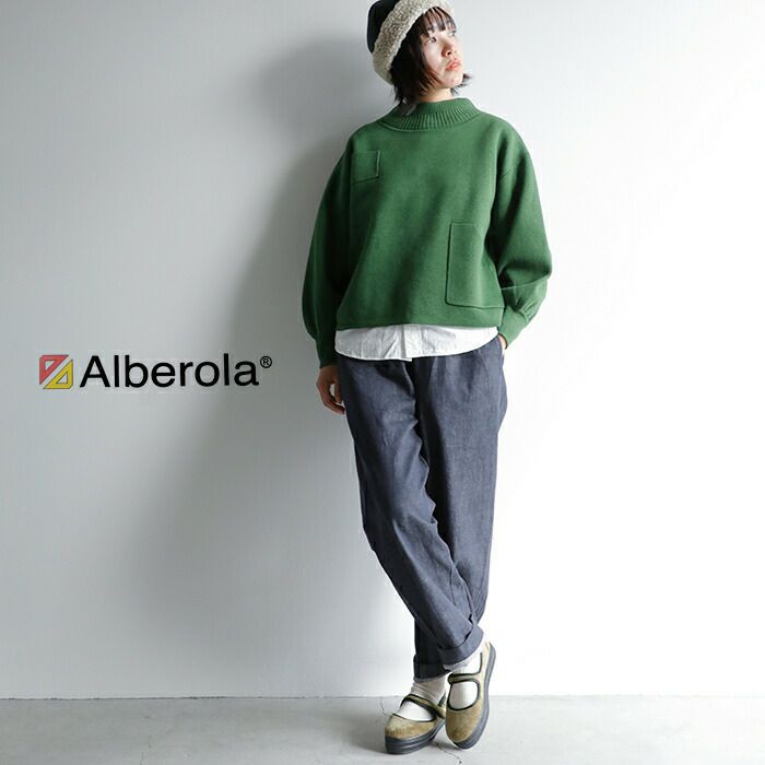 ALBEROLA アルベローラ ベルクロ ストラップ メリージェーン フラット