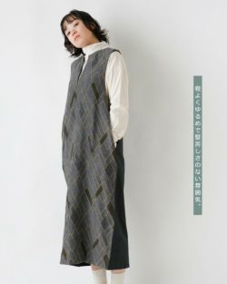 sneeuw / Train chairワンピース CHARCOAL GRAY - ロングワンピース