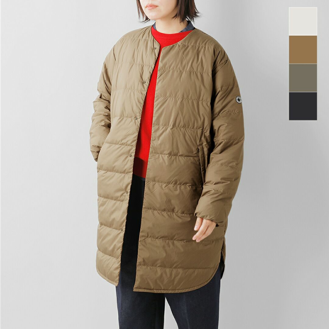 3こ1】【20%OFF】ORCIVAL オーチバル ライトダウン ノーカラー ロング