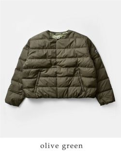 モンクレール AXEL ライトダウンジャケット ノーカラー ライダース オリーブ モンクレール AXEL ダウンジャケット ノーカラー ライダース オリーブ 00