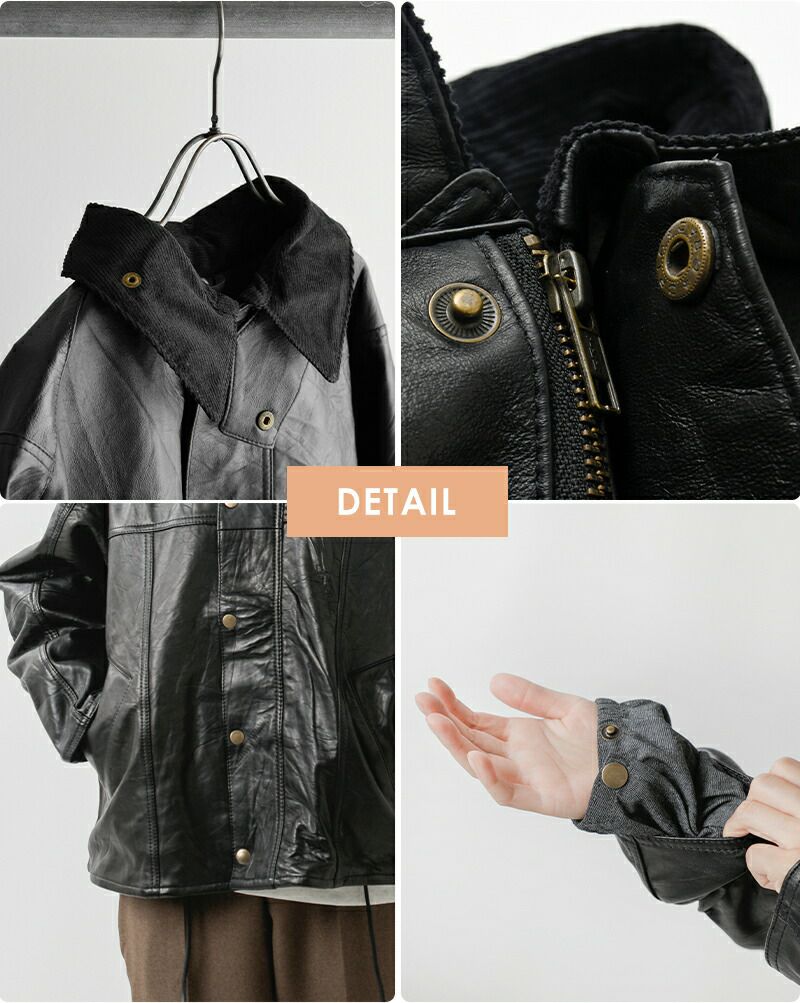 Yoused ユーズド レザー ドライバーズ ジャケット leather