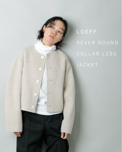 【 】【30%OFF】LOEFF ロエフ ウール カシミヤ リバー ラウンド