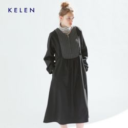 クーポン対象】kelen ケレン ファブリック コンビ ドレス “LEIMY