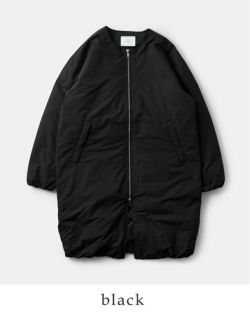 ☆】【30%OFF】miffew ミフュー コクーン ノーカラー ダウン コート