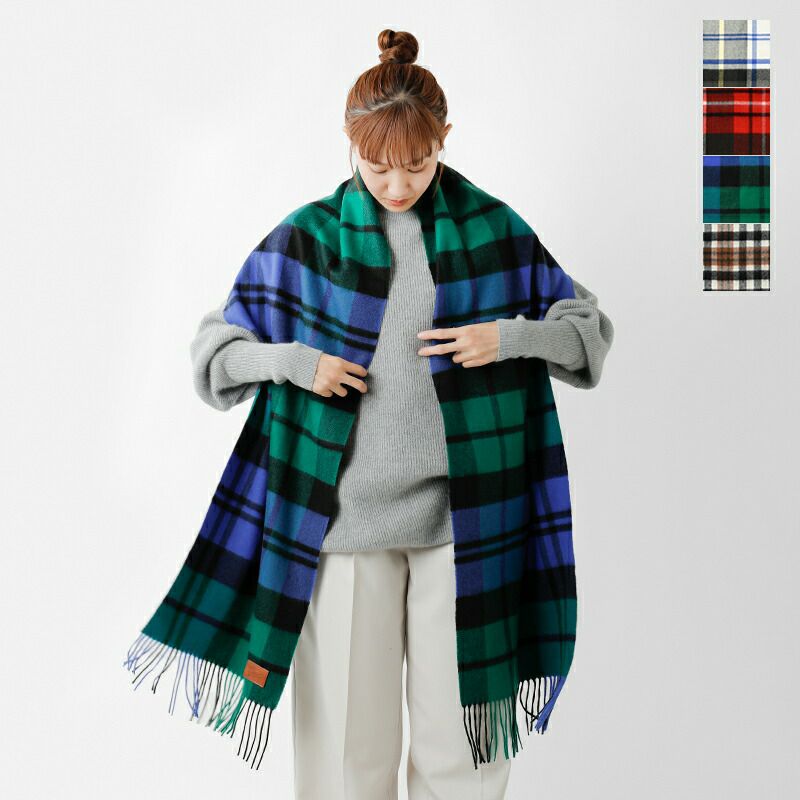 カシミヤ タータンチェック マフラー “CASHMERE MUFFLER”