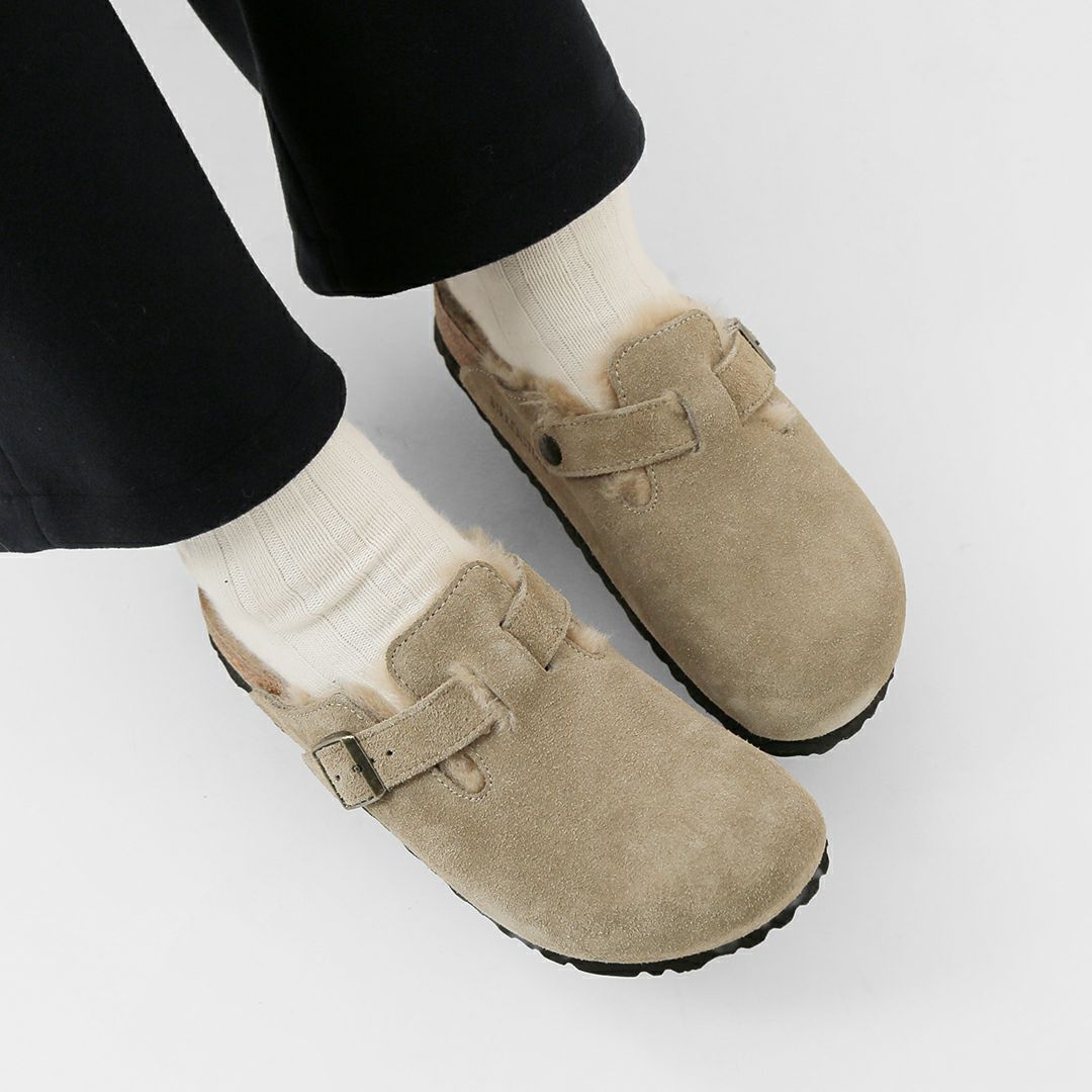 BIRKENSTOCK ボストン 気安く 39サイズ 黒 スエード ナロータイプ