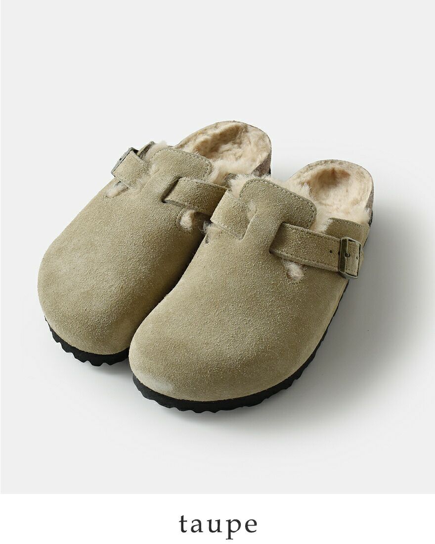 3こ1】BIRKENSTOCK ビルケンシュトック ボストンシアリング スエード